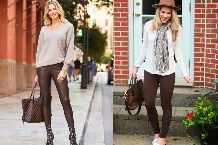 What to wear with brown leggings